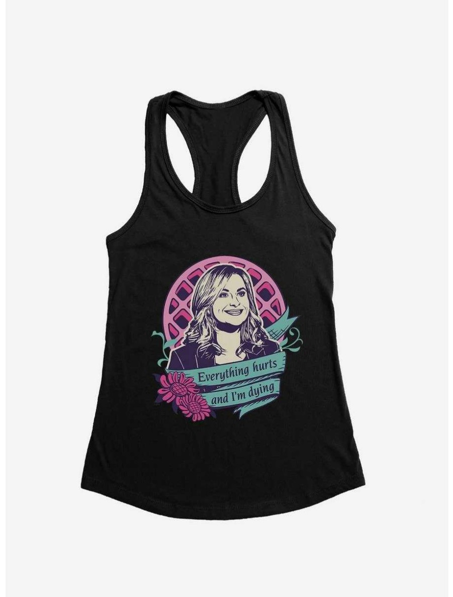 Comedy * | Comedy Parks And Recreation Everything Hurts Womens Tank Top