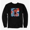 Cartoons * | Cartoons Betty Boop Orange Mod Mood Sweatshirt