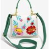 Anime * | Anime Loungefly Pokemon Sleeping Floral Crossbody Bag Boxlunch Exclusive