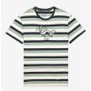 Anime * | Anime Studio Ghibli Spirited Away Haku Dragon Embroidered Striped T-Shirt Boxlunch Exclusive