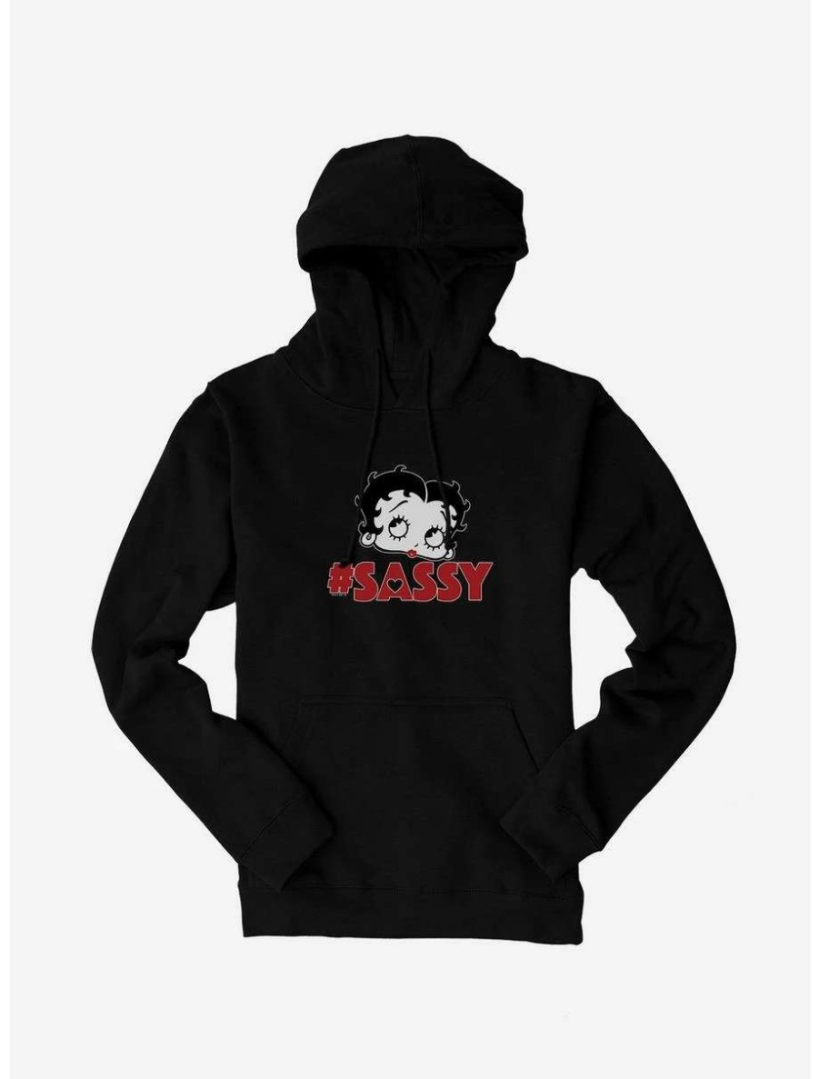 Cartoons * | Cartoons Betty Boop Hashtag Sassy Hoodie