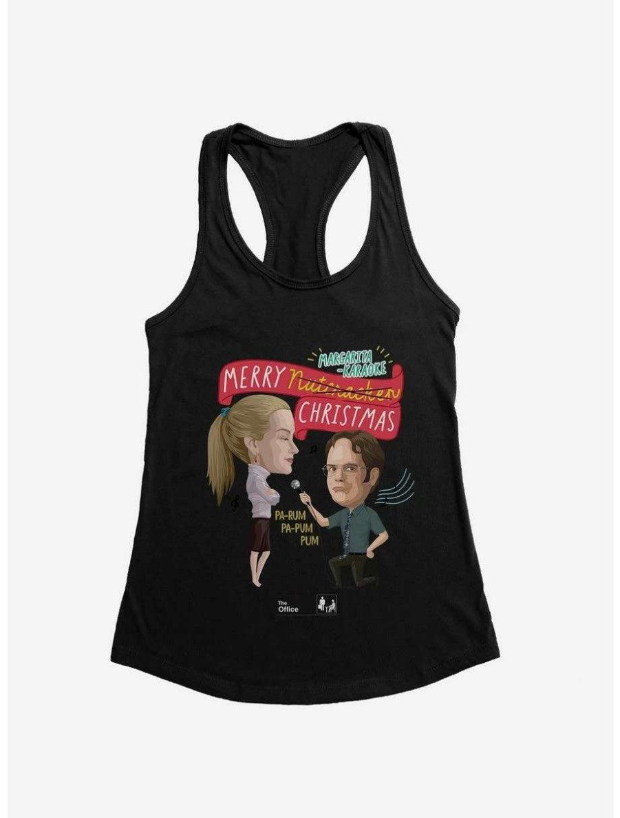 Comedy * | Comedy The Office Margarita-Karaoke Christmas Womens Tank Top