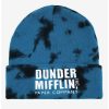 Comedy * | Comedy The Office Dunder Mifflin Tie-Dye Cuff Beanie Boxlunch Exclusive