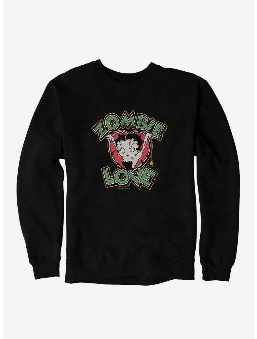 Cartoons * | Cartoons Betty Boop Love Logo Sweatshirt