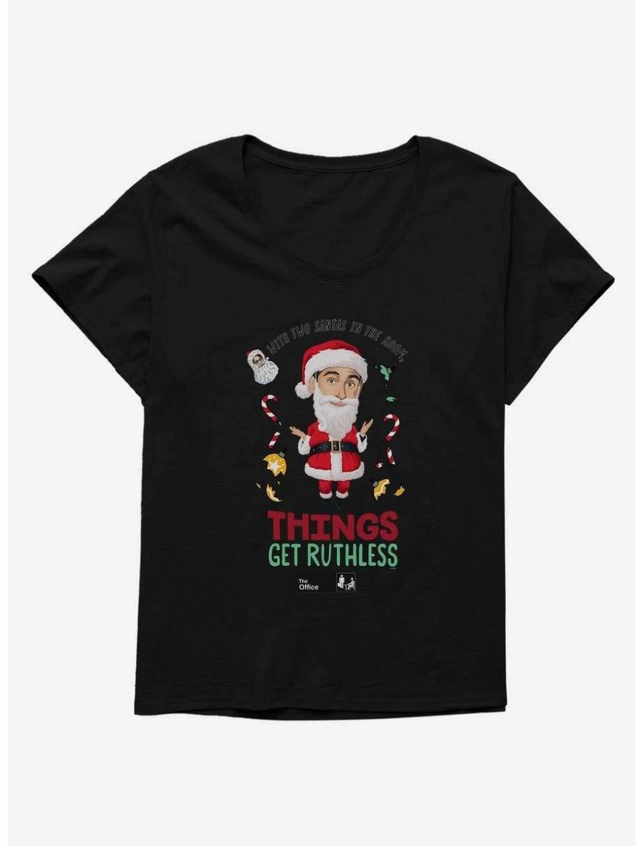 Comedy * | Comedy The Office Two Santas Womens T-Shirt Plus Size