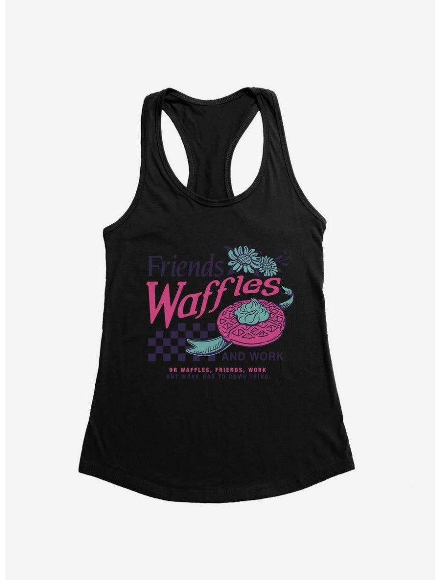 Comedy * | Comedy Parks And Recreation Friends Waffles Work Womens Tank Top