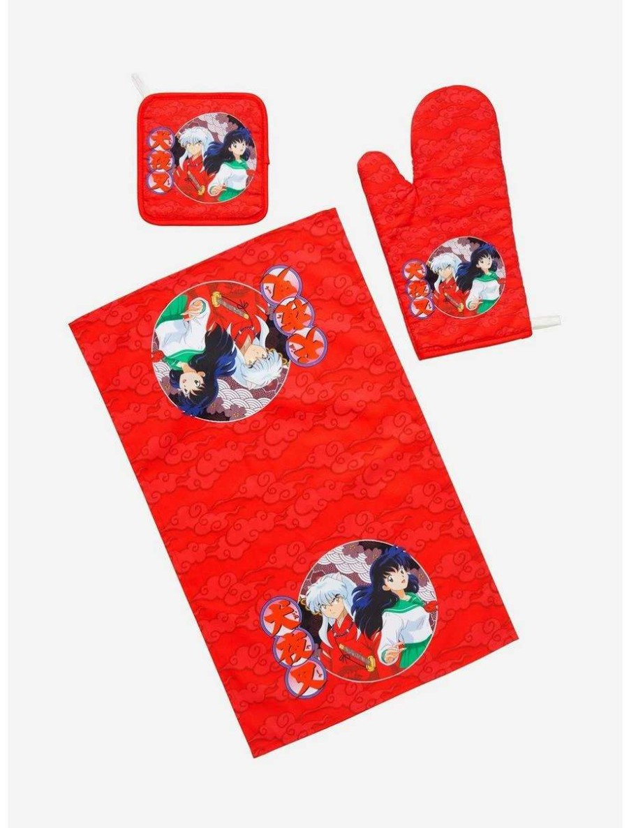 Anime * | Anime Inuyasha Kagome & Inuyasha Portrait Kitchen Set