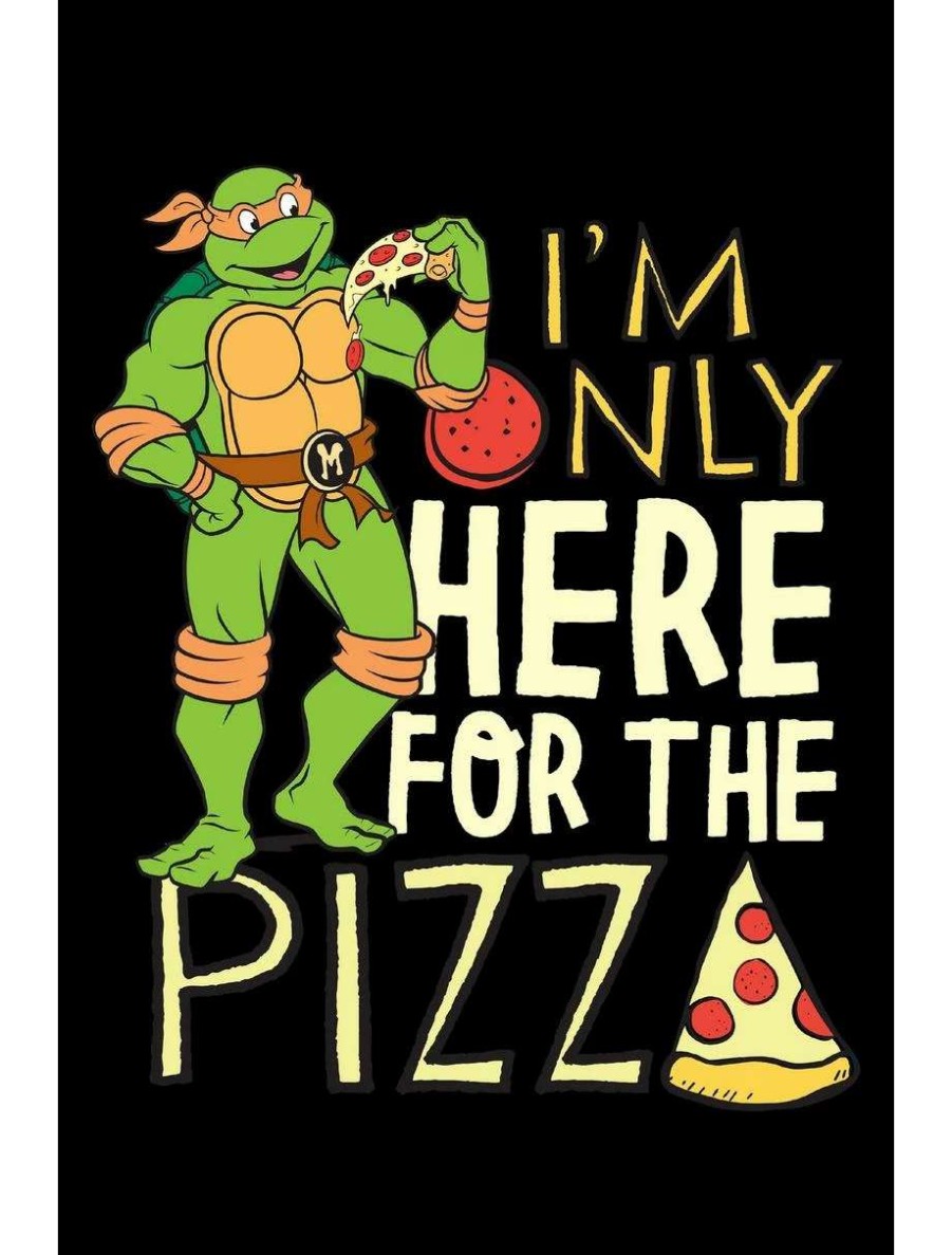 Cartoons * | Cartoons Teenage Mutant Ninja Turtles Michelangelo Here For The Pizza Poster