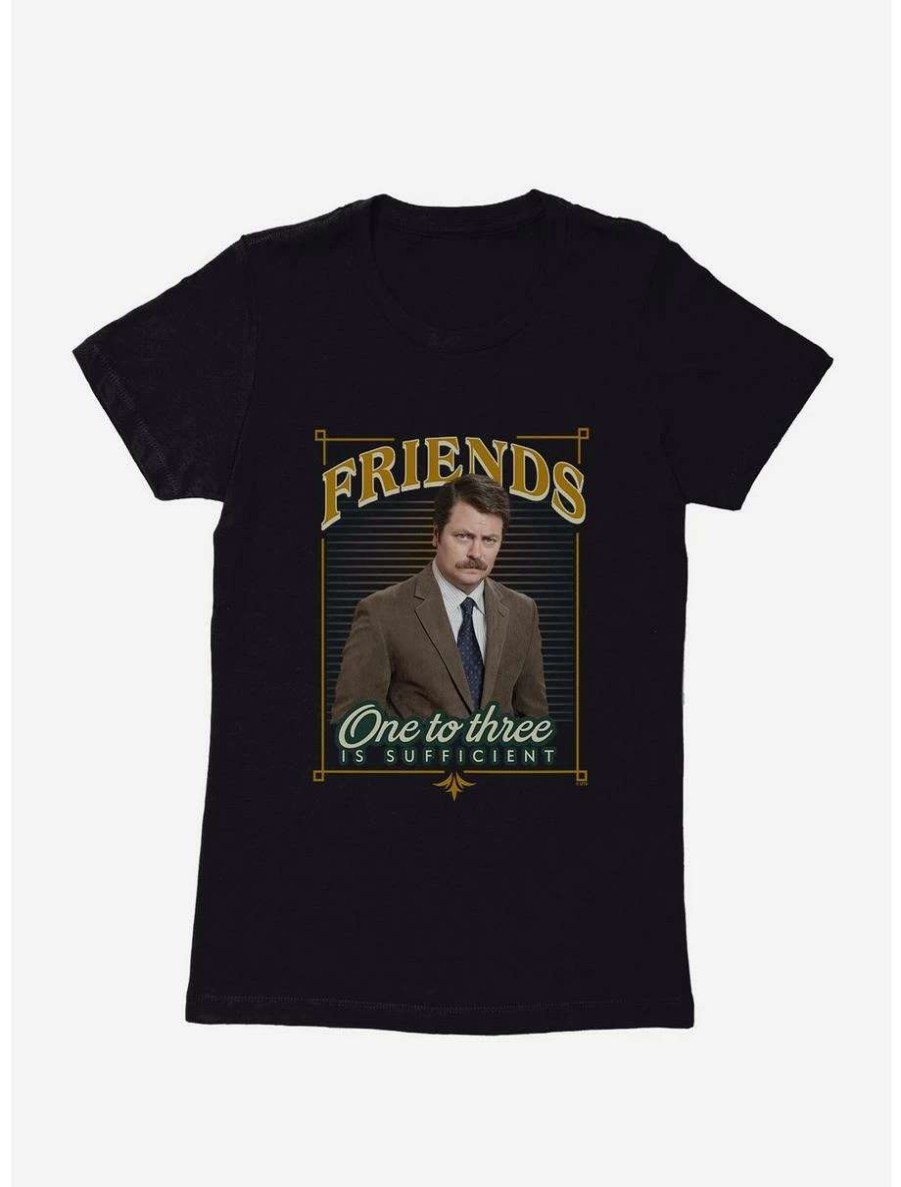 Comedy * | Comedy Parks And Recreation Sufficient Friends Womens T-Shirt