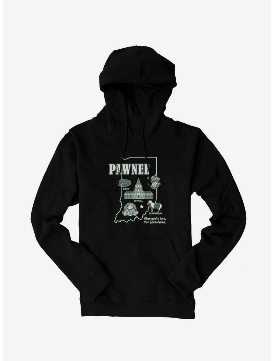 Comedy * | Comedy Parks And Recreation Pawnee Map Hoodie