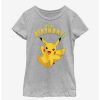 Anime * | Anime Pokemon Pikachu Birthday Party Youth Girls T-Shirt