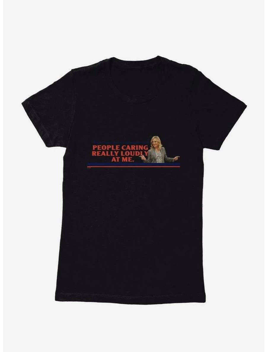 Comedy * | Comedy Parks And Recreation People Caring Loudly Womens T-Shirt