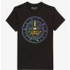 Cartoons * | Cartoons Gravity Falls Bill Cipher Icon Circle T-Shirt Boxlunch Exclusive