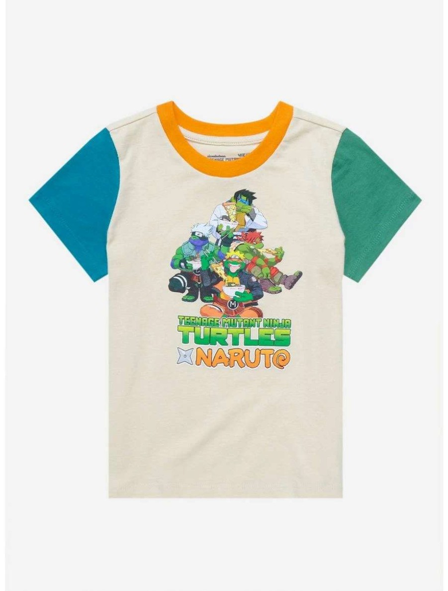 Anime * | Anime Teenage Mutant Ninja Turtles X Naruto Color Block Toddler T-Shirt Boxlunch Exclusive