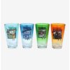 Anime * | Anime Avatar: The Last Airbender Four Nations Character Portraits Ombre Pint Glass Set