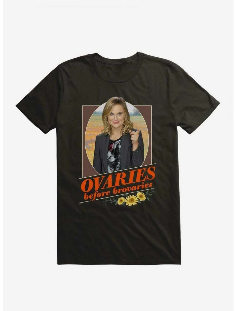 Comedy * | Comedy Parks And Recreation Ovaries Before Brovaries T-Shirt