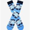 Comedy * | Comedy The Office Dunder Mifflin Allover Print Logo Crew Socks Boxlunch Exclusive