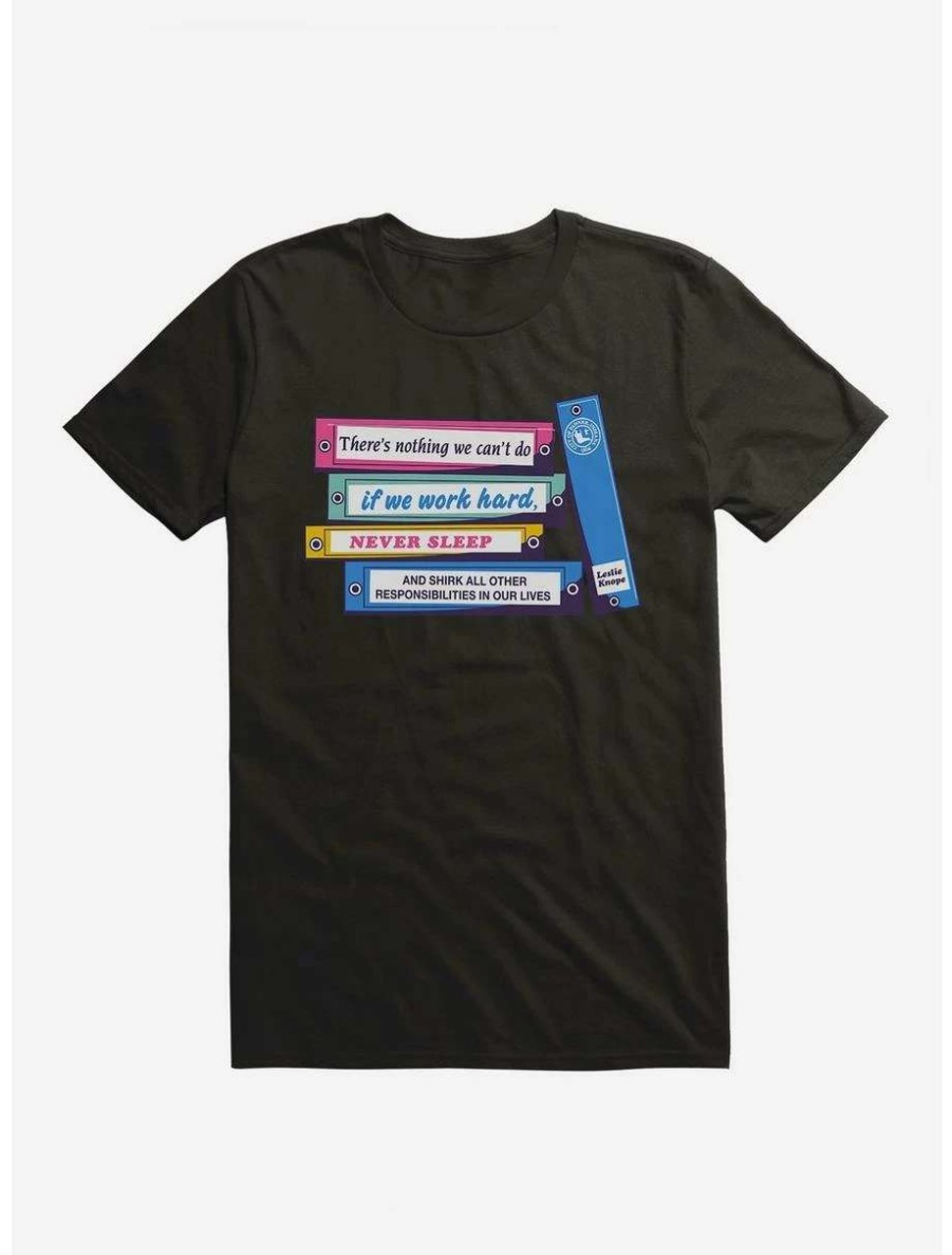 Comedy * | Comedy Parks And Recreation Leslie'S Binders T-Shirt