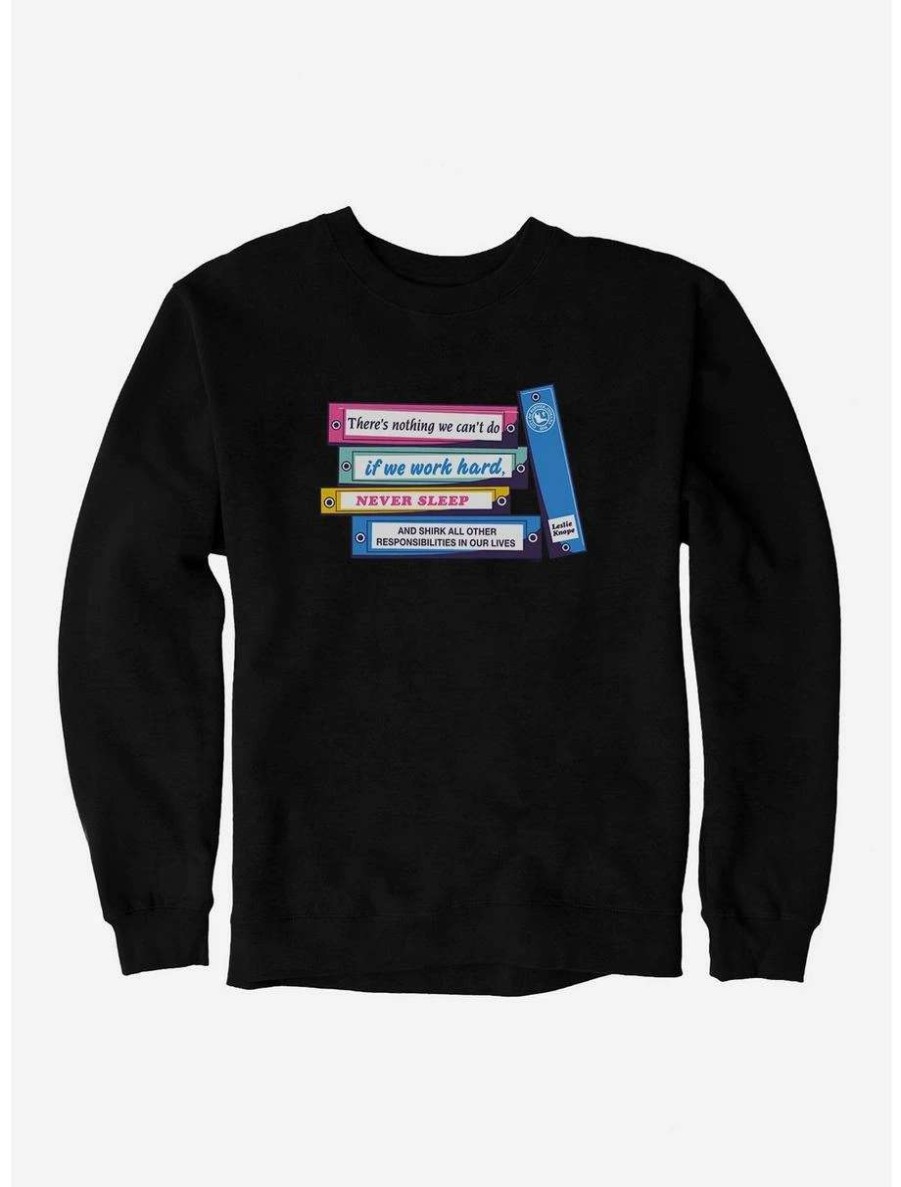 Comedy * | Comedy Parks And Recreation Leslie'S Binders Sweatshirt