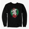 Cartoons * | Cartoons Betty Boop Mistletoe Sweatshirt