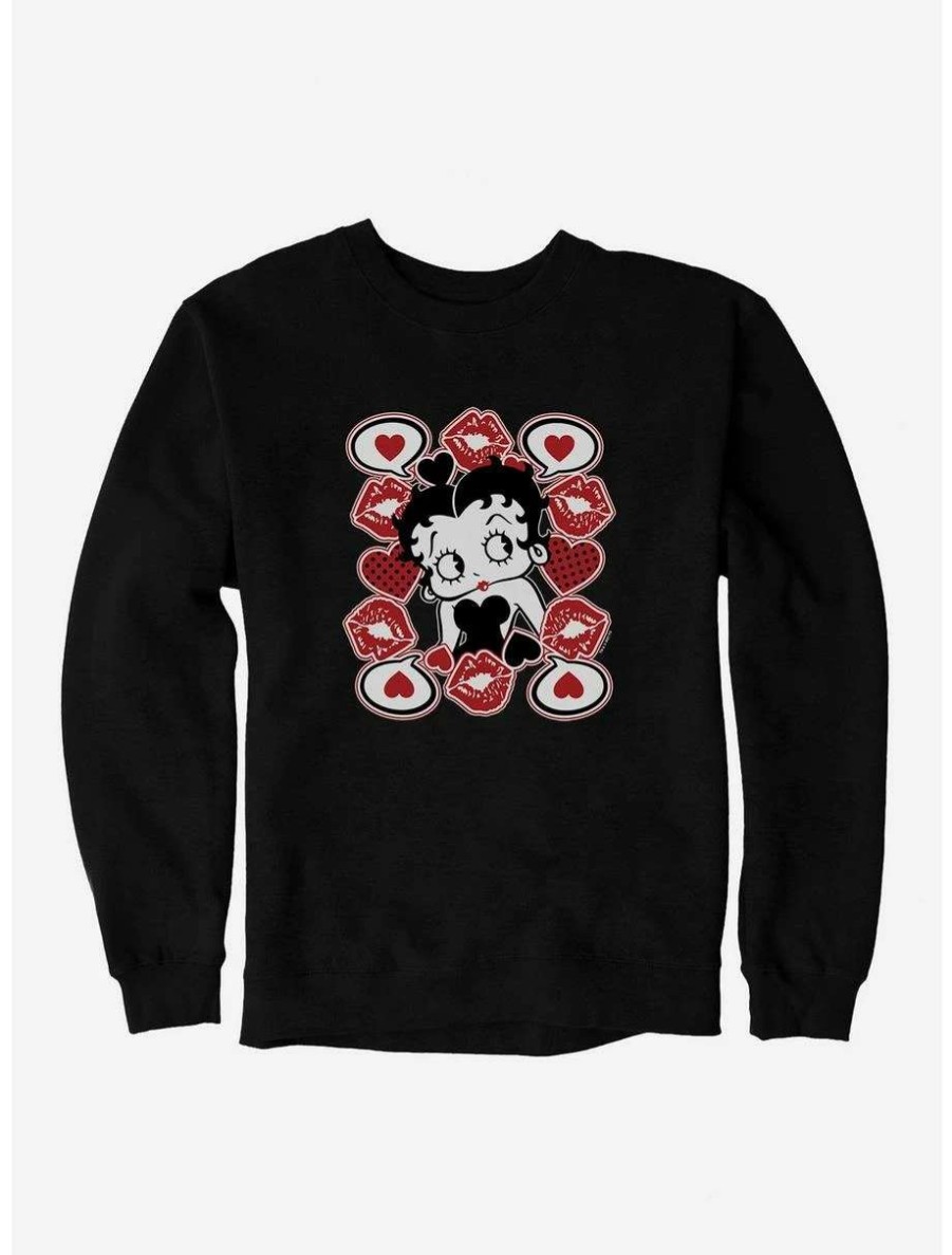 Cartoons * | Cartoons Betty Boop Love Frame Sweatshirt