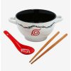 Anime * | Anime Naruto Shippuden Hidden Leaf Village Ramen Bowl With Chopsticks And Spoon