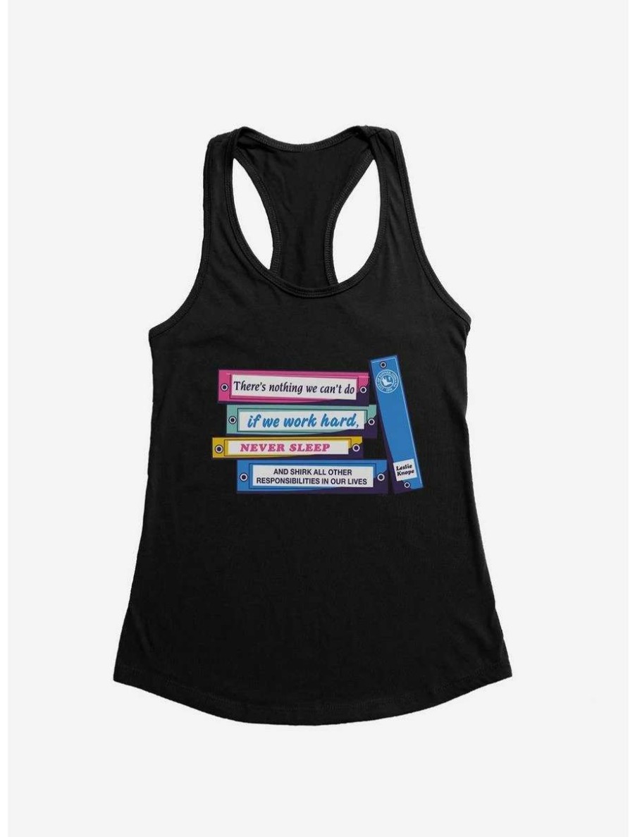 Comedy * | Comedy Parks And Recreation Leslie'S Binders Womens Tank Top