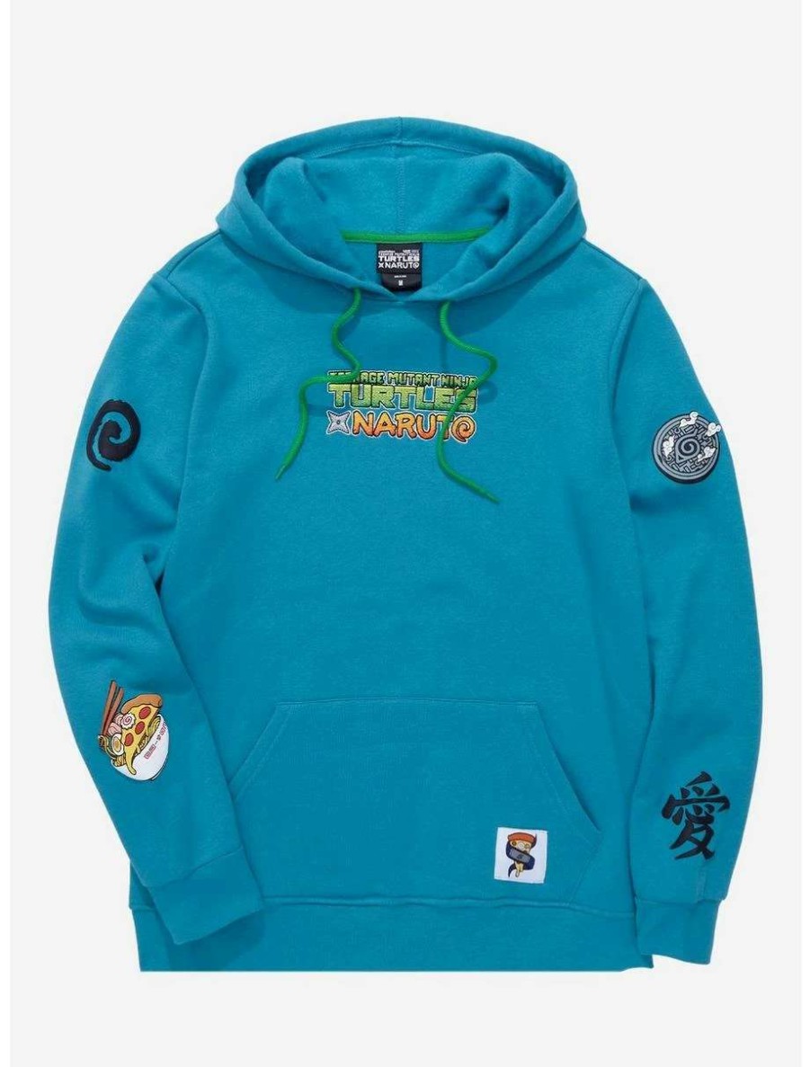 Anime * | Anime Teenage Mutant Ninja Turtles X Naruto Group Shot Hoodie Boxlunch Exclusive