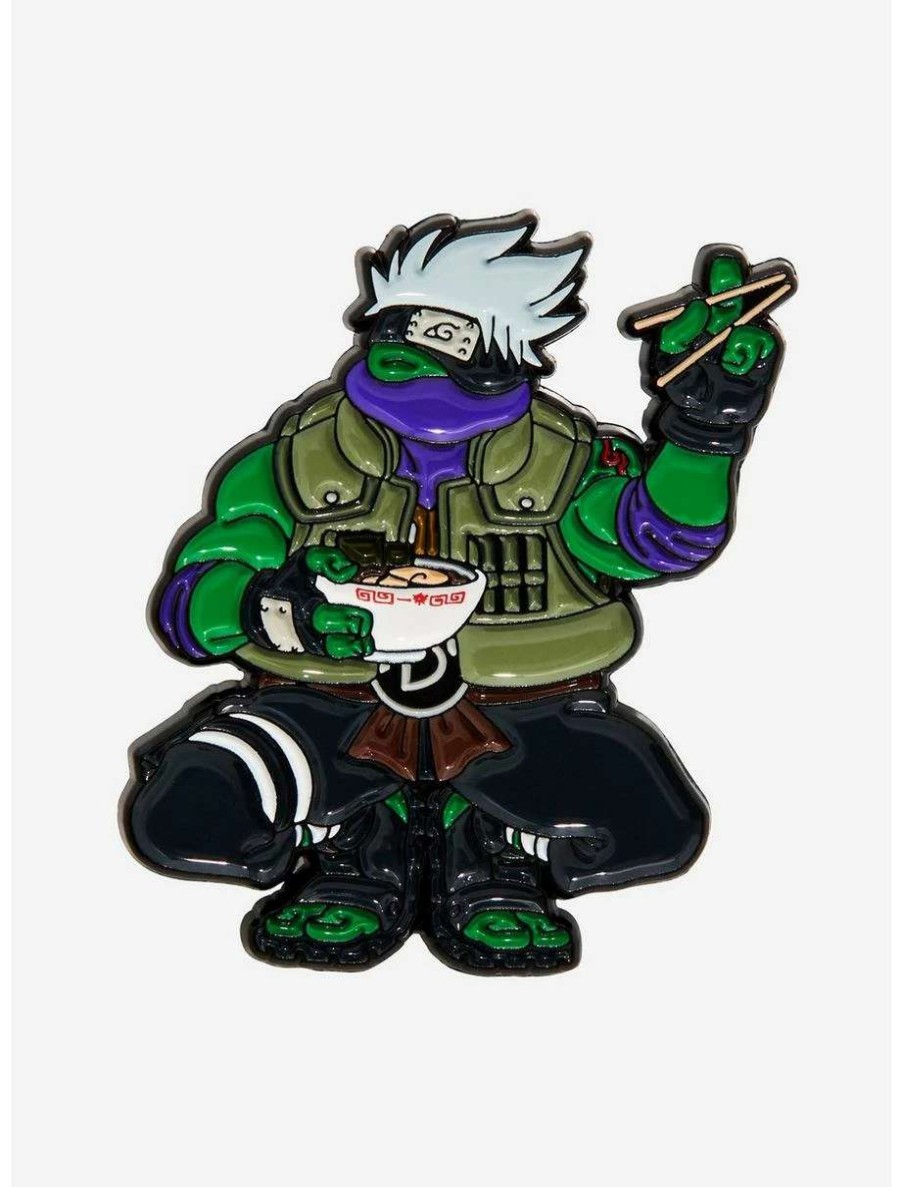 Anime * | Anime Teenage Mutant Ninja Turtles X Naruto Donatello As Kakashi Enamel Pin Boxlunch Exclusive