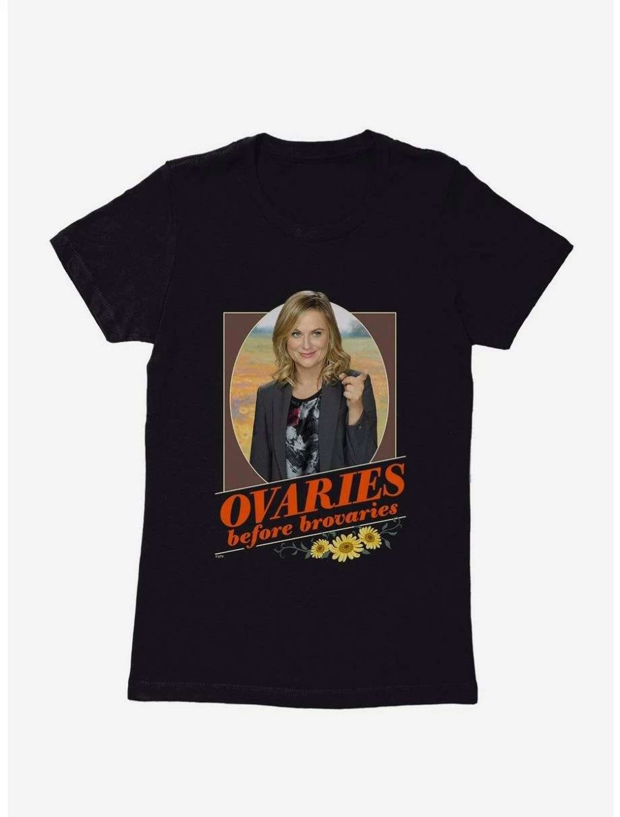 Comedy * | Comedy Parks And Recreation Ovaries Before Brovaries Womens T-Shirt