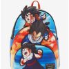 Anime * | Anime Loungefly Dragon Ball Z Trio Portrait Mini Backpack