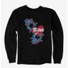 Cartoons * | Cartoons Betty Boop Usa Blue Heart And Stars Sweatshirt