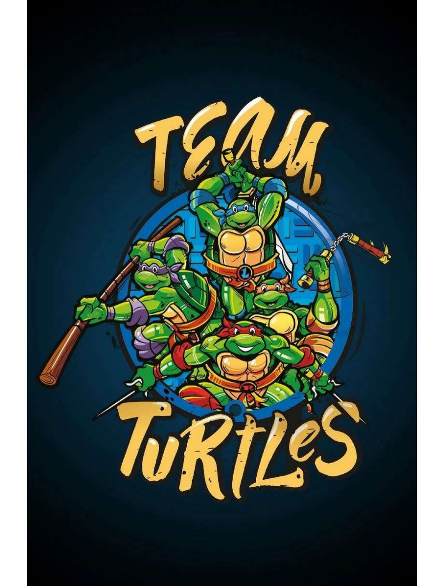 Cartoons * | Cartoons Teenage Mutant Ninja Turtles Team Turtles Poster