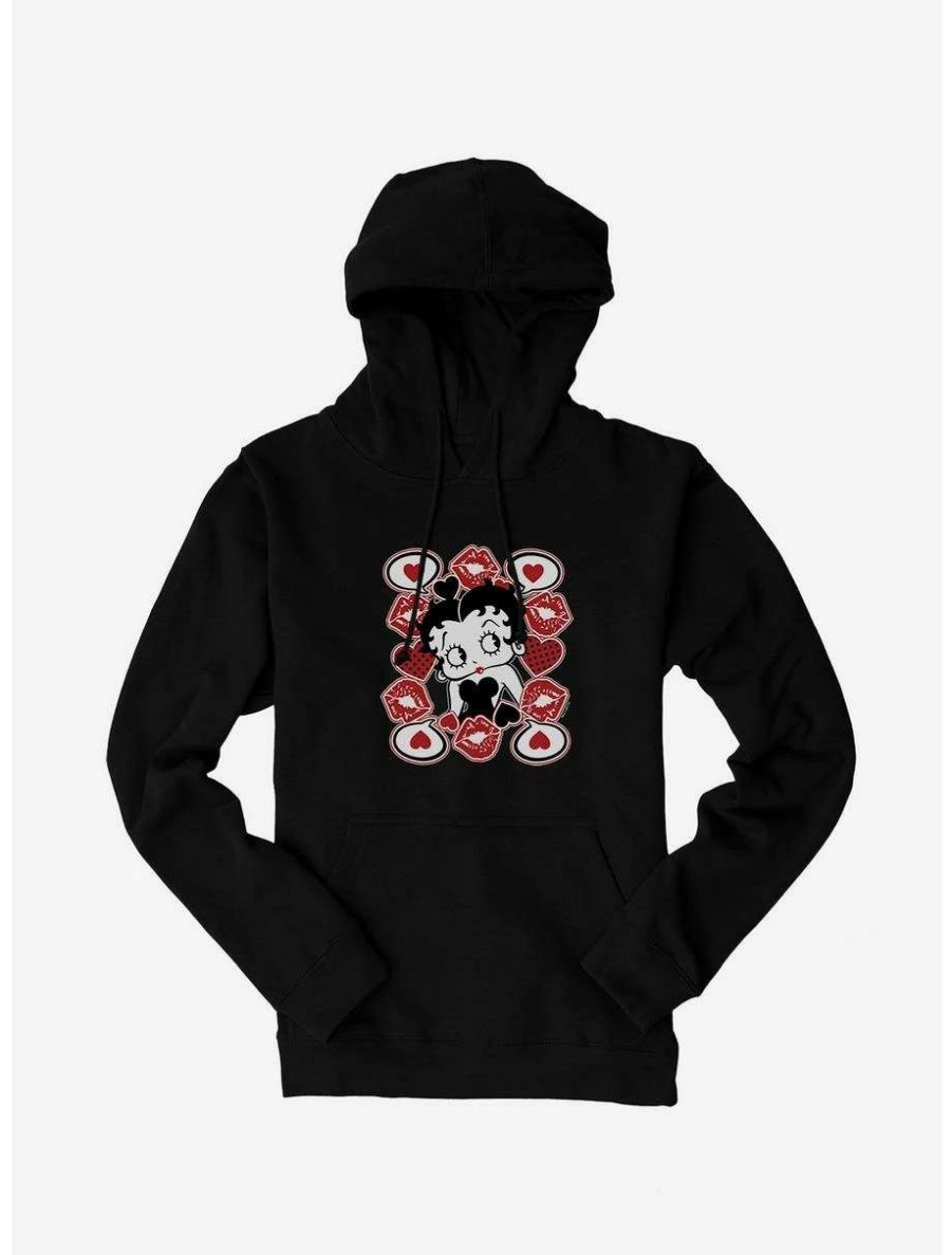 Cartoons * | Cartoons Betty Boop Love Frame Hoodie