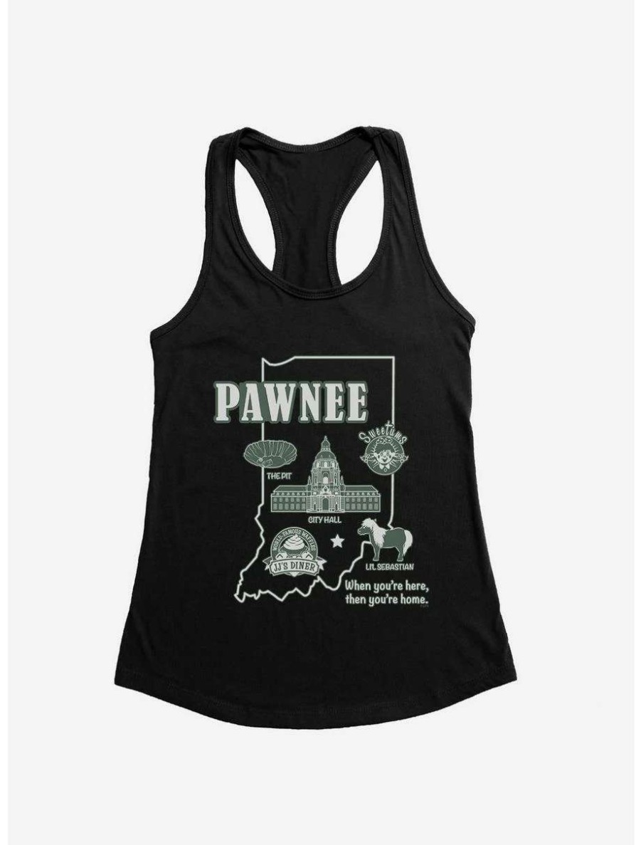 Comedy * | Comedy Parks And Recreation Pawnee Map Womens Tank Top