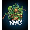 Cartoons * | Cartoons Teenage Mutant Ninja Turtles Nyc Action Pose Poster