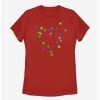 Cartoons * | Cartoons Disney Mickey Mouse Christmas Light Strand Womens T-Shirt