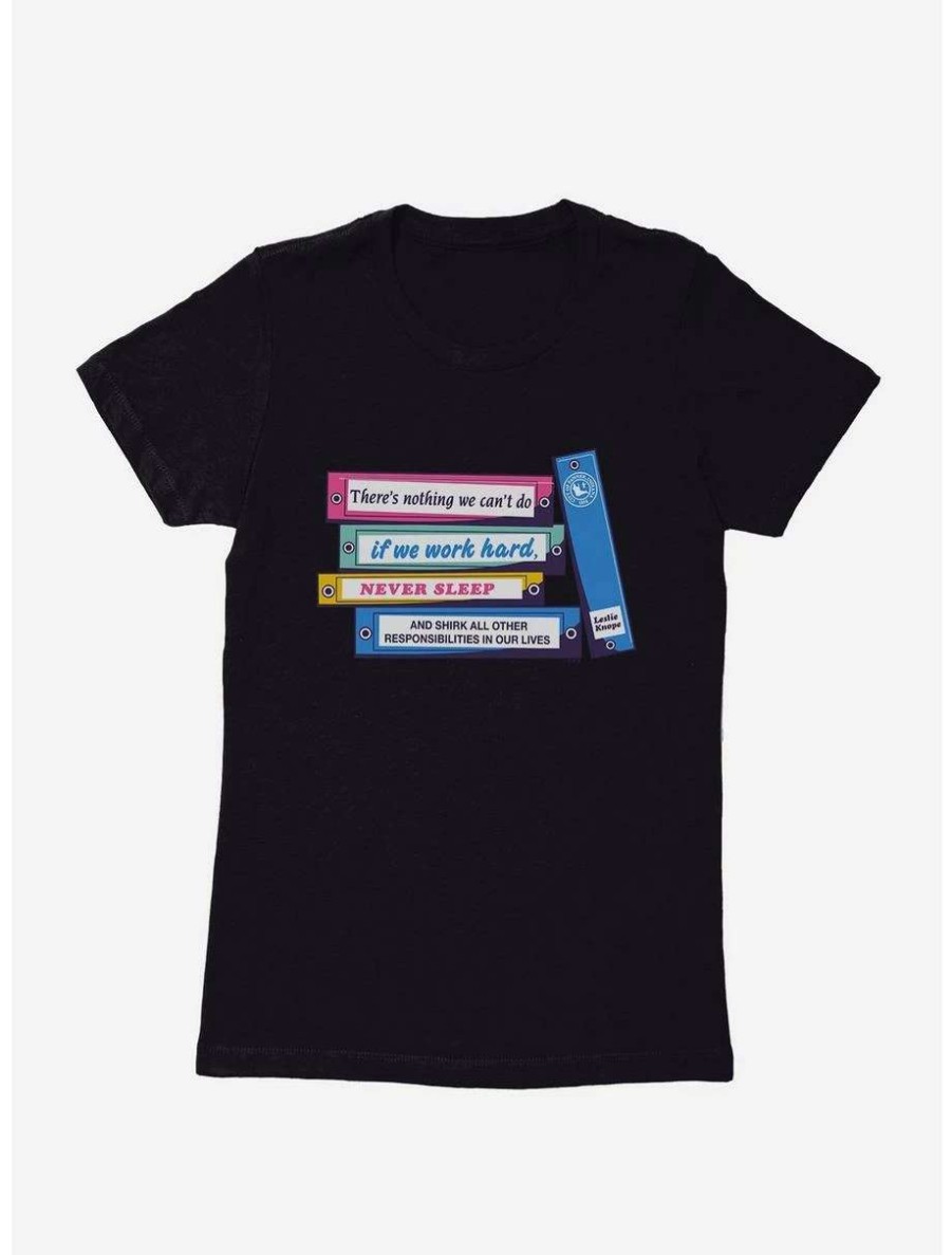 Comedy * | Comedy Parks And Recreation Leslie'S Binders Womens T-Shirt