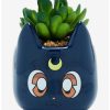 Anime * | Anime Sailor Moon Luna Faux Succulent Planter