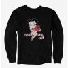 Cartoons * | Cartoons Betty Boop Candy Cane Sweatshirt