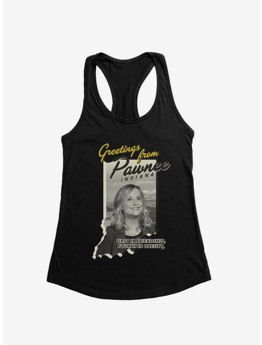 Comedy * | Comedy Parks And Recreation Greetings Pawnee Womens Tank Top