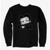 Cartoons * | Cartoons Betty Boop Polka Dot Betty Sweatshirt