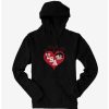 Cartoons * | Cartoons Betty Boop Betty Hearts Usa Hoodie