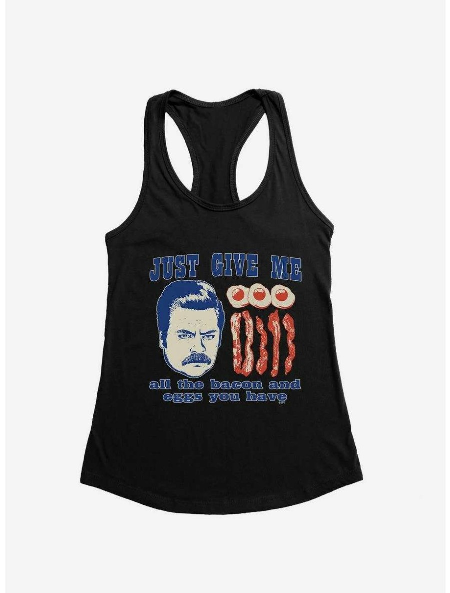 Comedy * | Comedy Parks And Recreation Ron And Breakfast Womens Tank Top