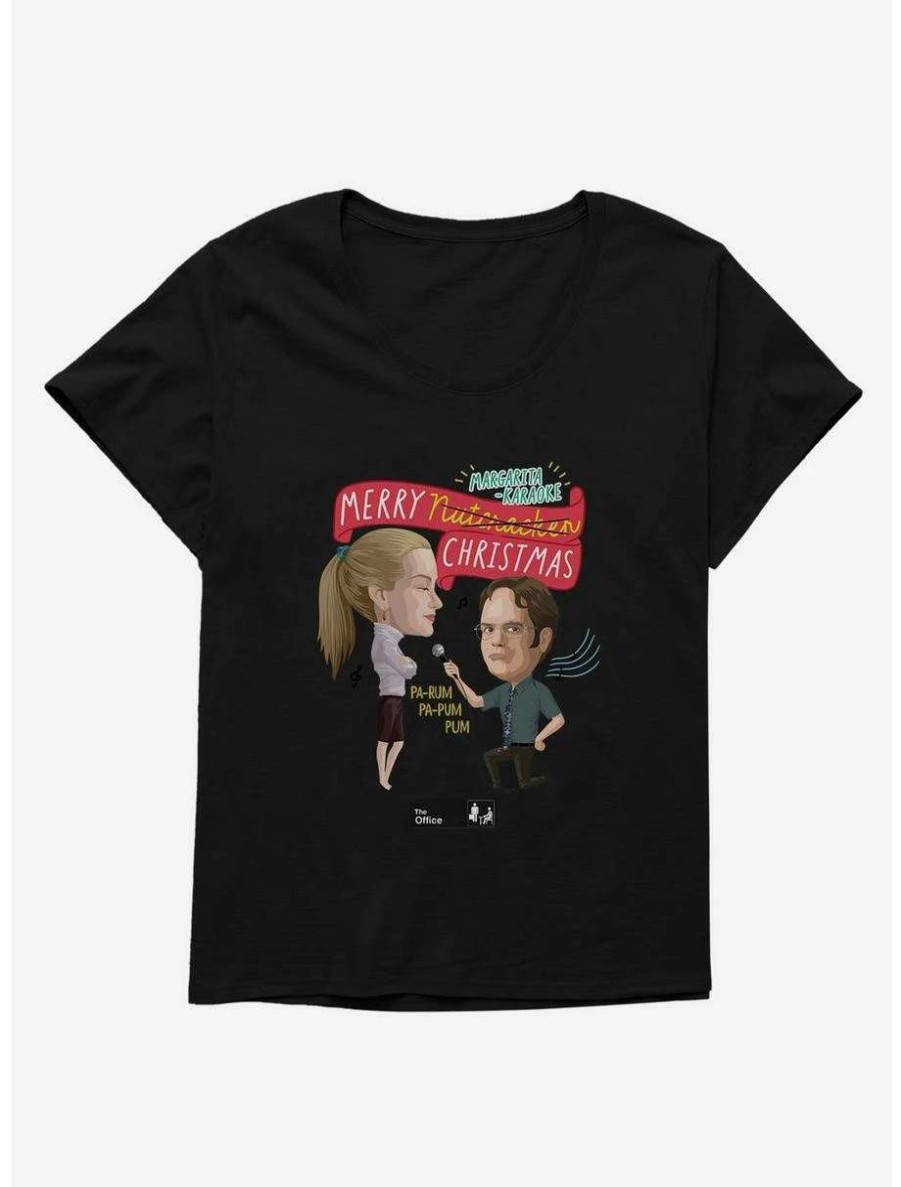 Comedy * | Comedy The Office Margarita-Karaoke Christmas Womens T-Shirt Plus Size