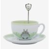 Anime * | Anime Studio Ghibli My Neighbor Totoro Teacup & Spoon Set Boxlunch Exclusive