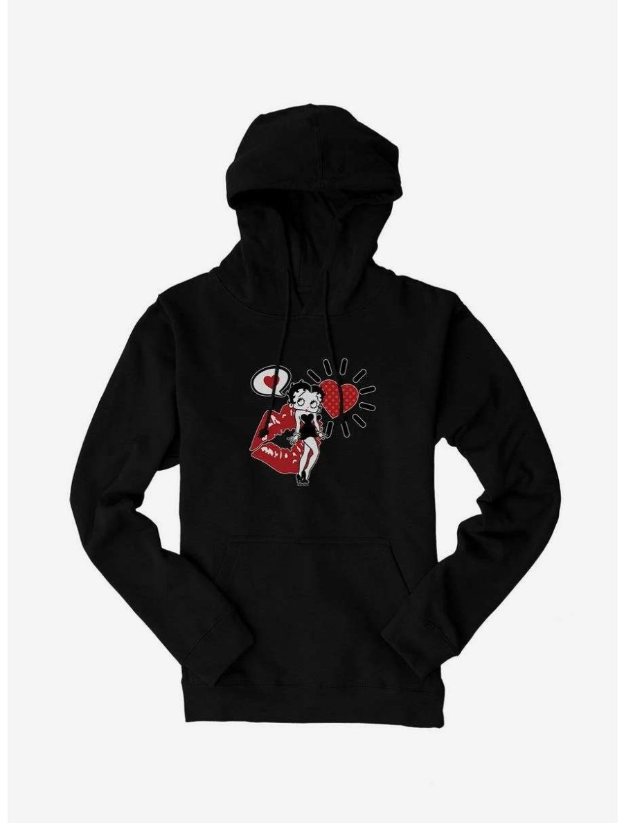 Cartoons * | Cartoons Betty Boop Love On The Brain Hoodie